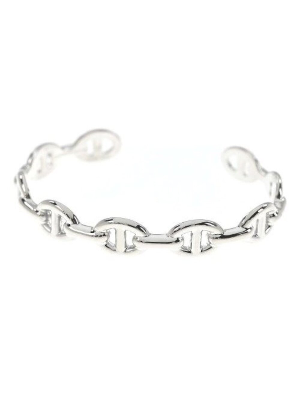 Hermes Bracelet Bangle Silver